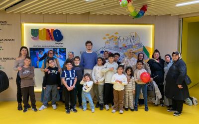 Çocuklar oyun parkında dolu dolu bir gün geçirdi